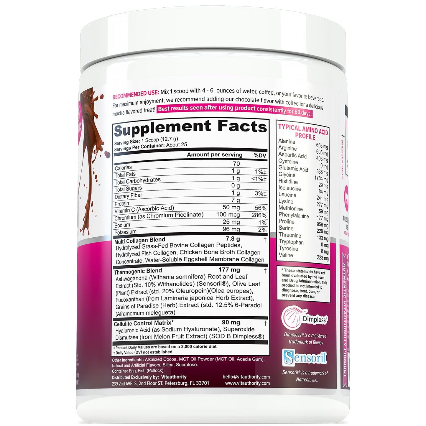 Vitauthority Collagen Peptides Powder 11.2 oz