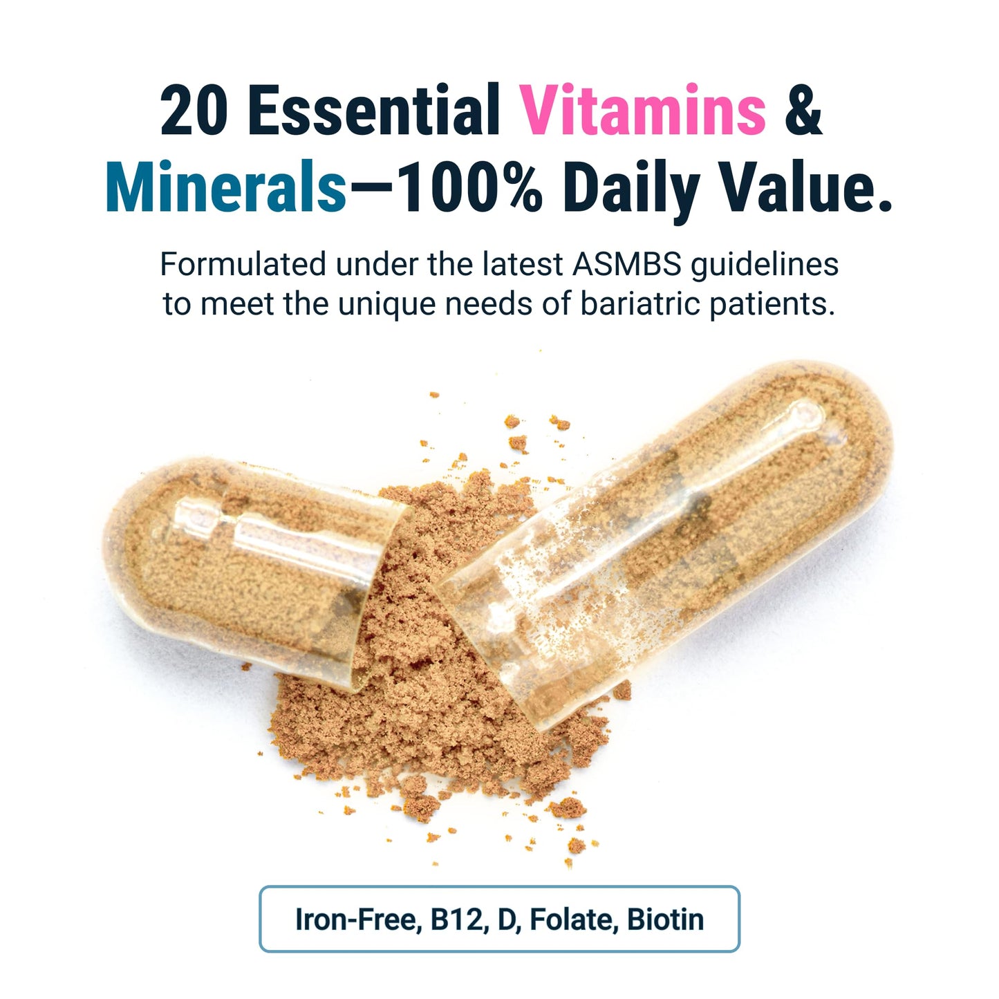 BariatricPal Multivitamin ONE 1 per Day Bariatric Multivitamin Capsule 90 Count