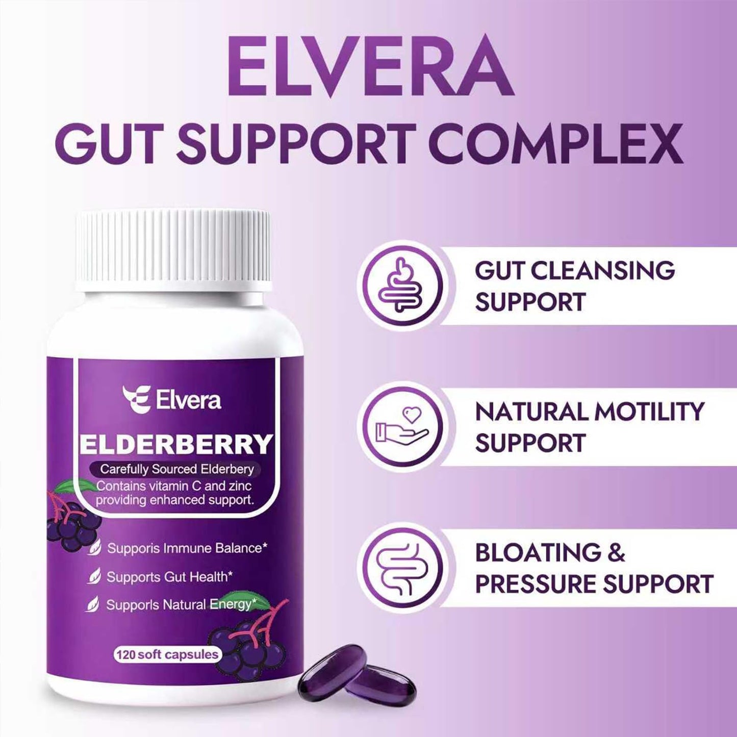 ReviveNerve Elvera Elderberry Softgel 120