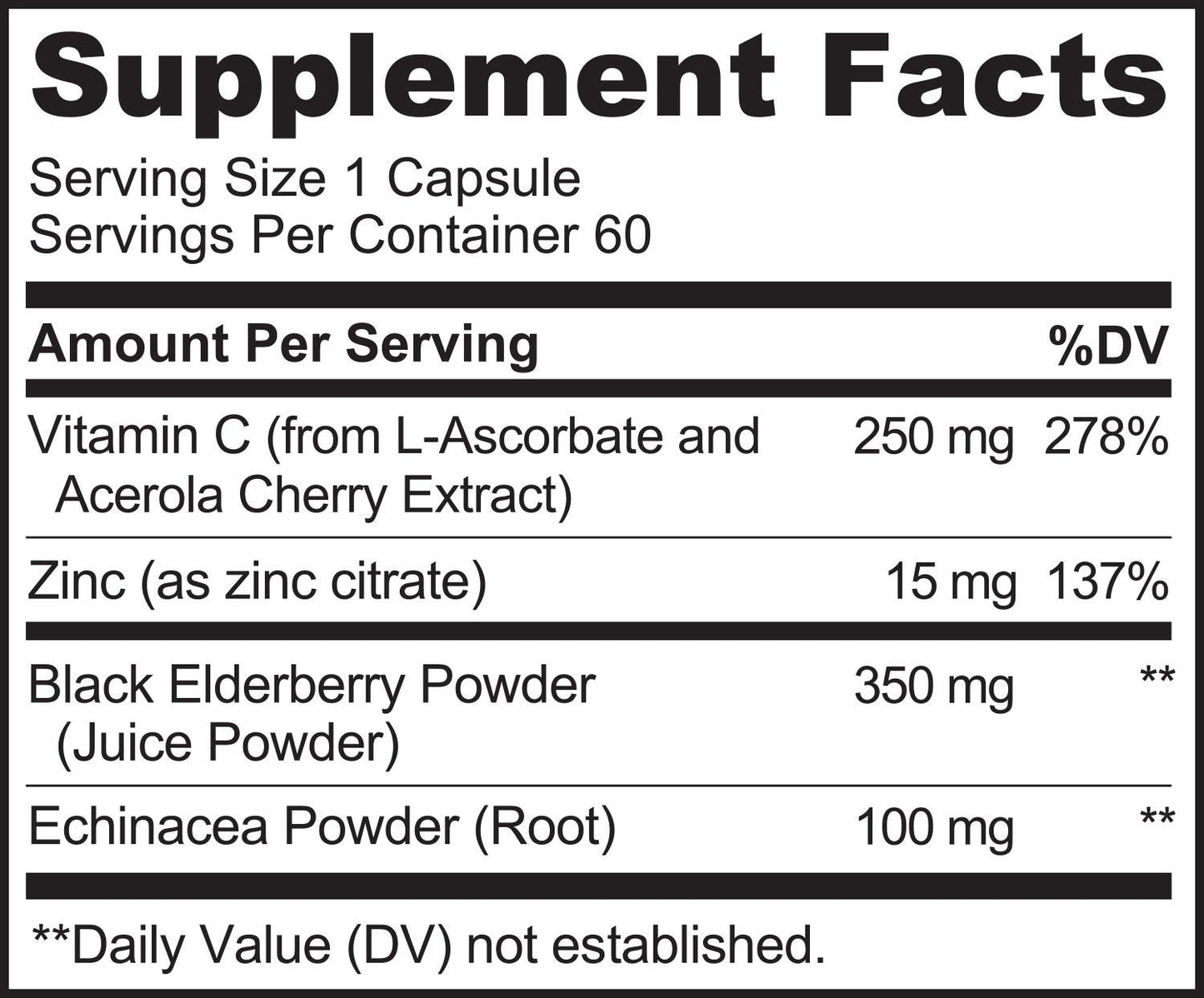 NATURELO Immune Support – Vitamin C, Elderberry, Zinc, Echinacea – Natural Immunity Boost w/Antioxidant, Herbal & Mineral Defense, 120 Capsules