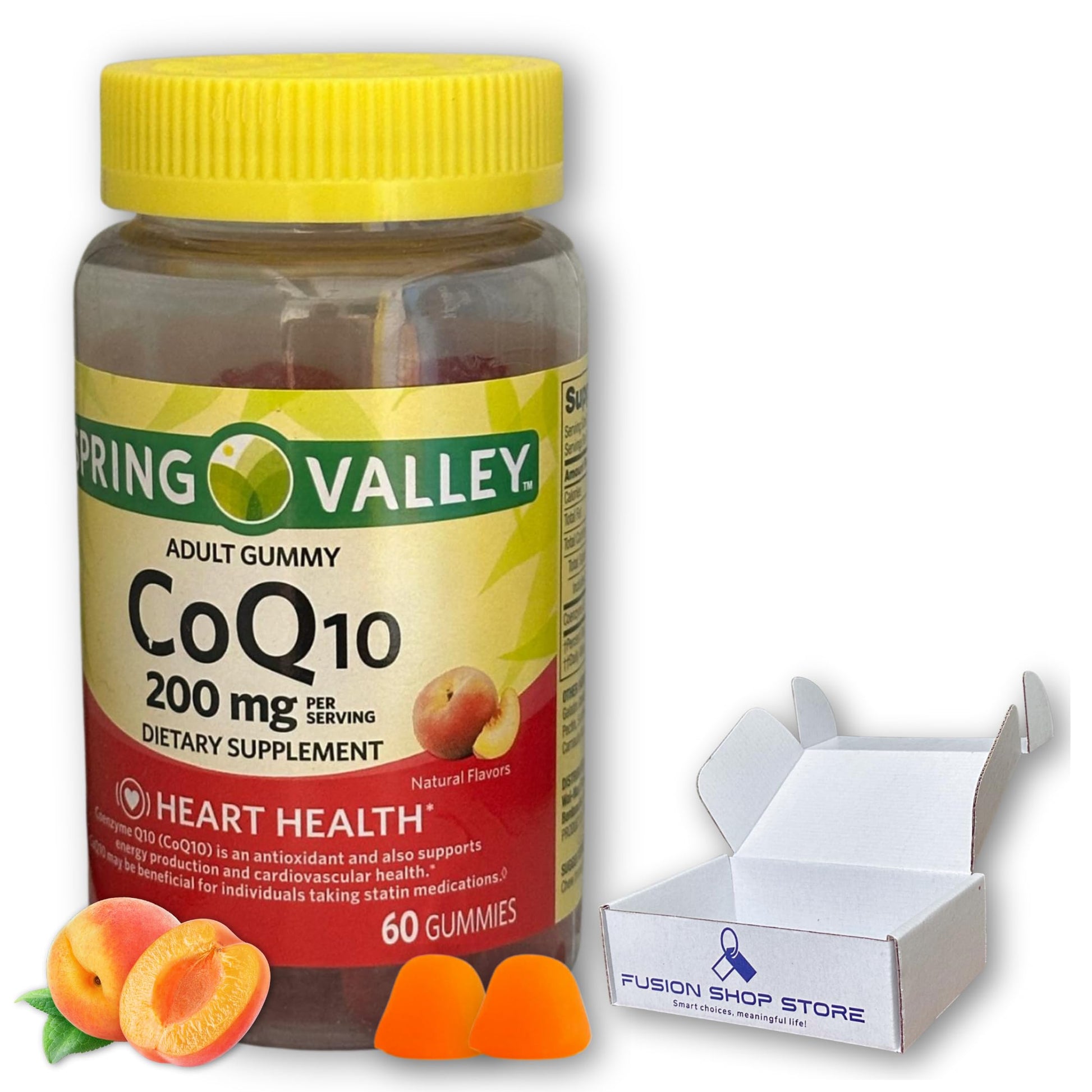 FUSION SHOP STORE Coq10 200mg Gummies 60