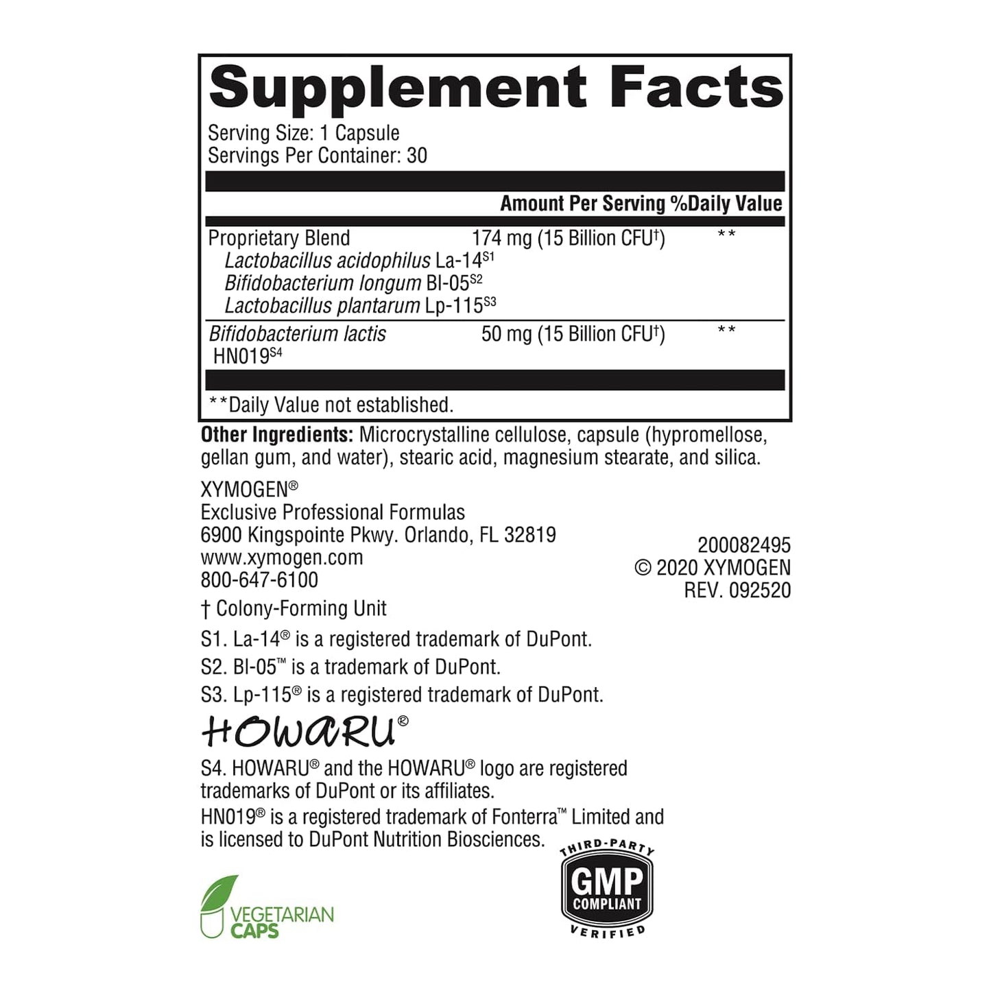 XYMOGEN ProbioMax Daily 30B - 30 Billion CFU Multi-Strain Formula, Digestive, Immune & Microbiome Support, Dairy & Gluten-Free, 30 Capsules