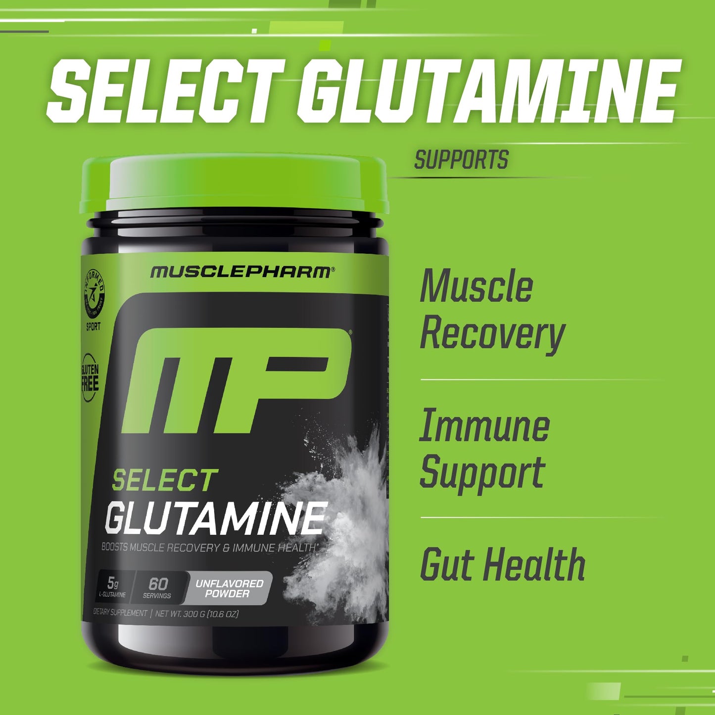 Muscle Pharm L-Glutamine Powder 10.5 Ounce
