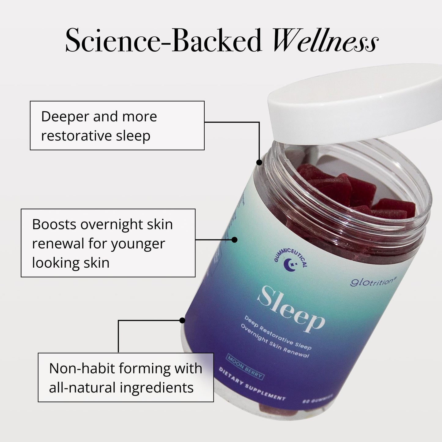Glotrition Beauty Sleep Gummy 60 Gummies