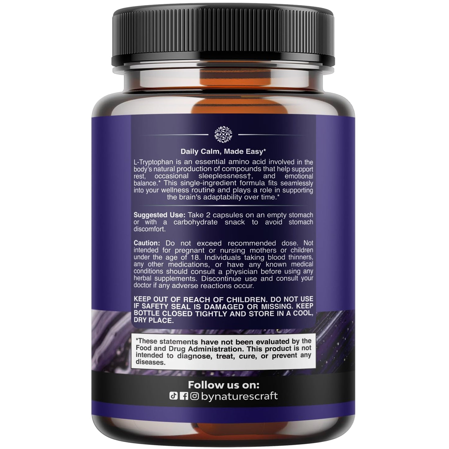 Natures Craft L-Tryptophan 1000mg Capsule, 120 Count