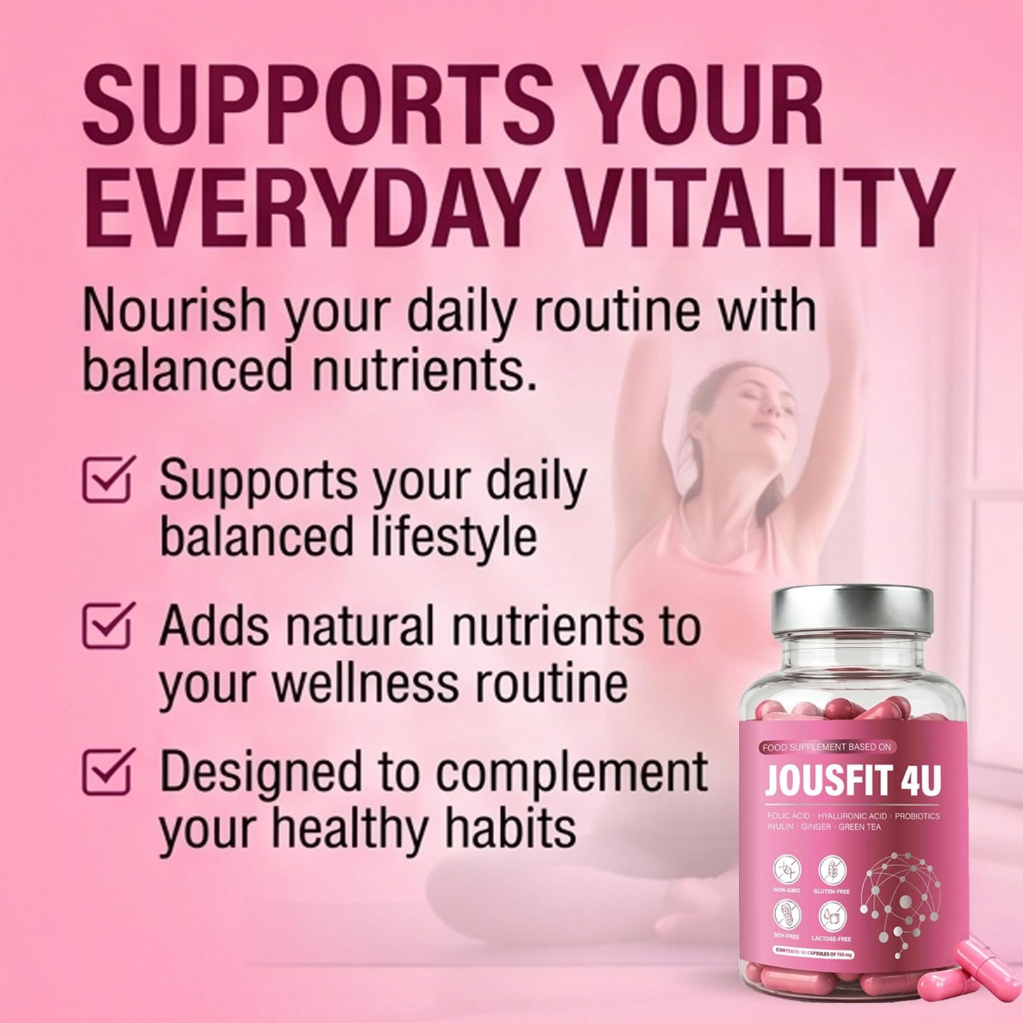 JOUSFIT 4U Capsules, 60 Count