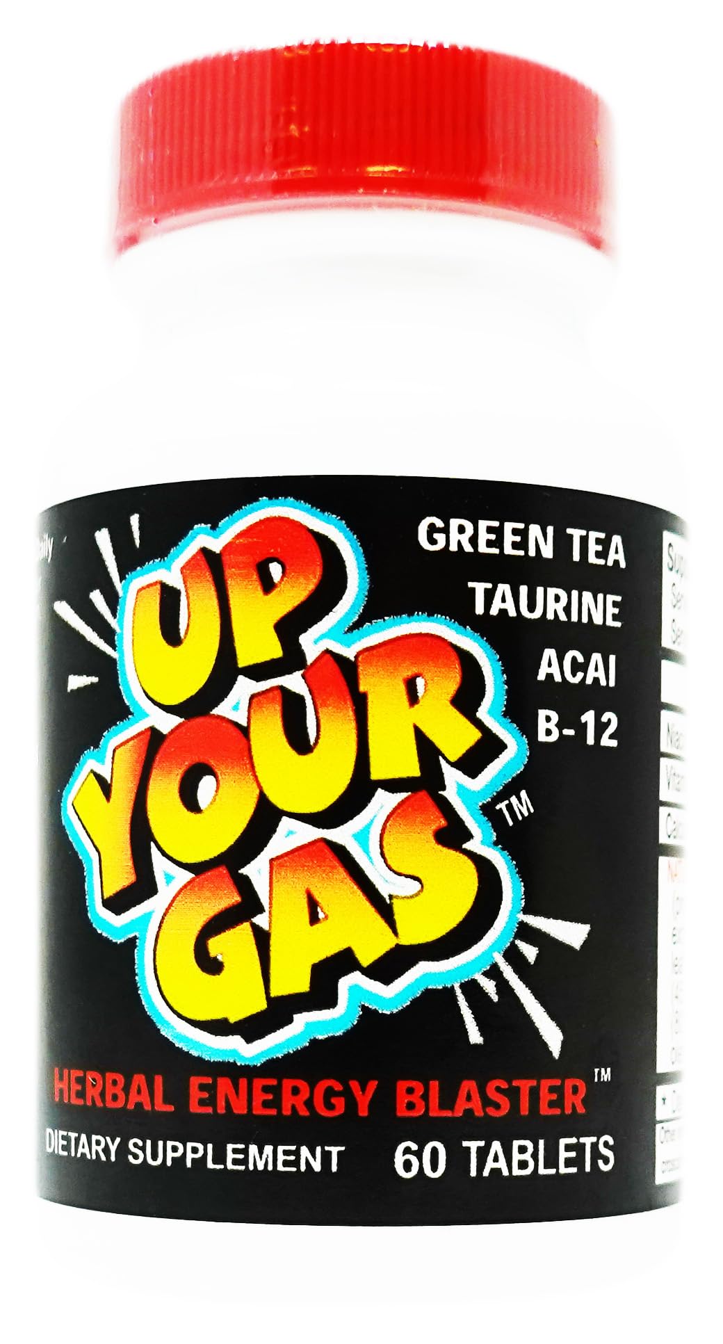 Hot Stuff Nutritionals UP Your Gas Herbal Energy Blaster 60 Tablets