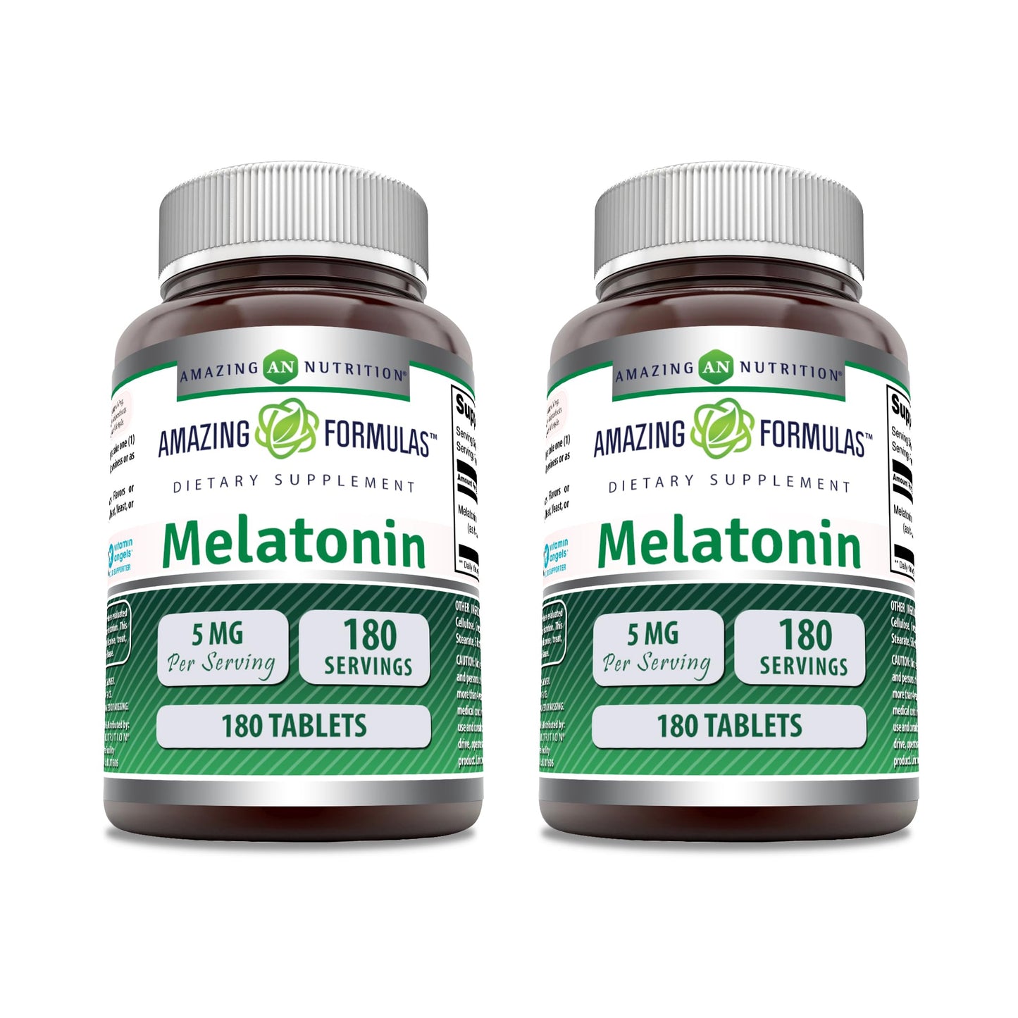 Amazing Nutrition Melatonin Supplement 5 mg Per Serving, 360 Tablets