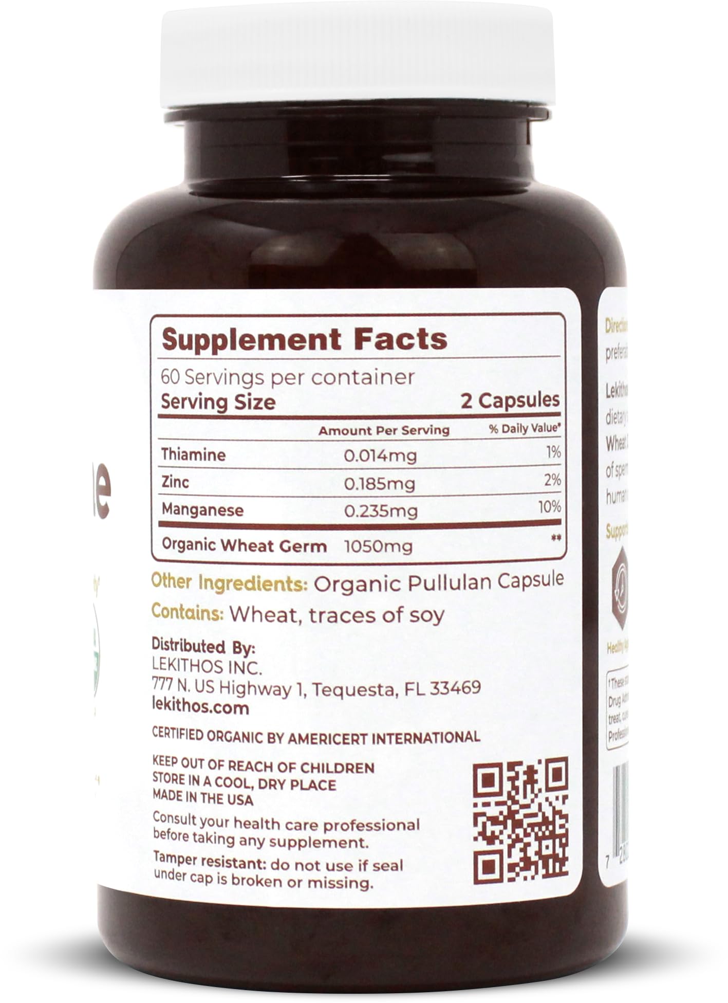 Lekithos Organic Spermidine Capsules 120 Capsules