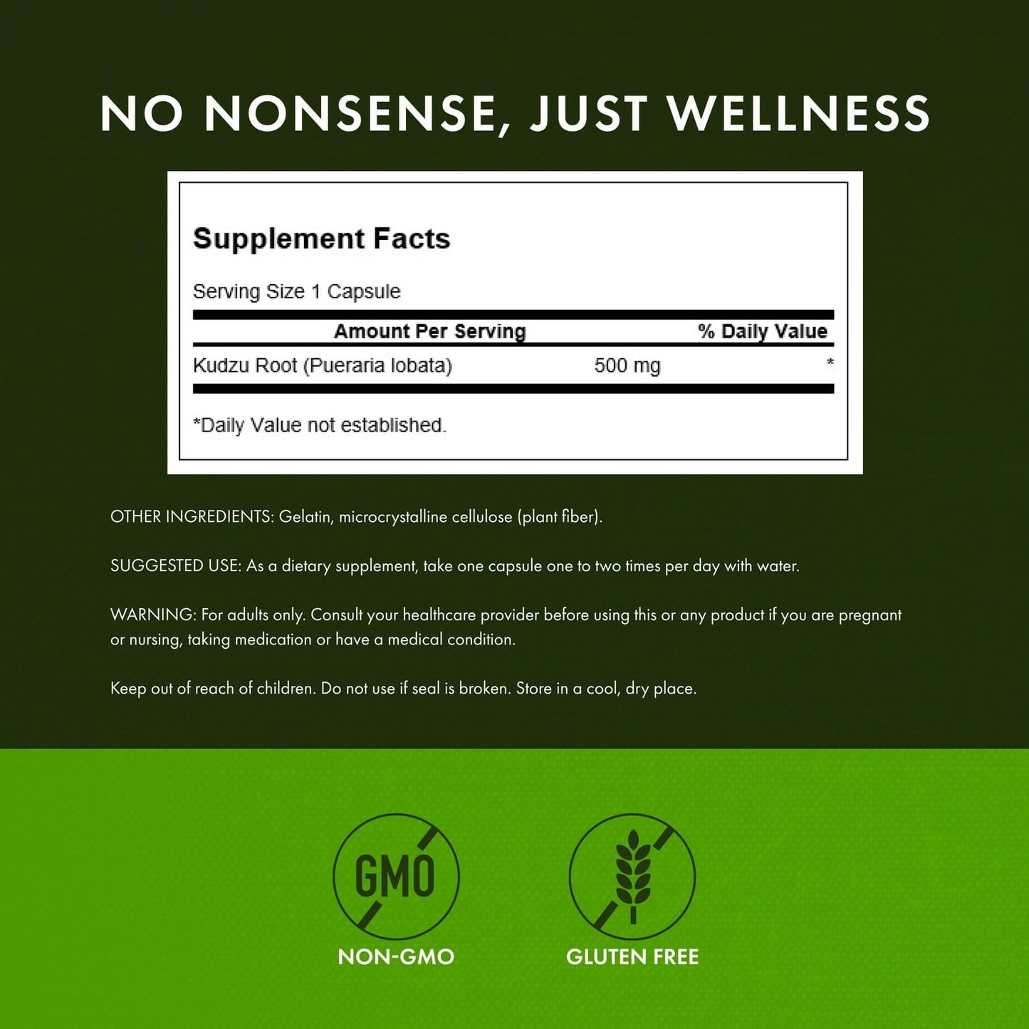 Swanson Full Spectrum Kudzu Root Vegan Capsules 60 Count