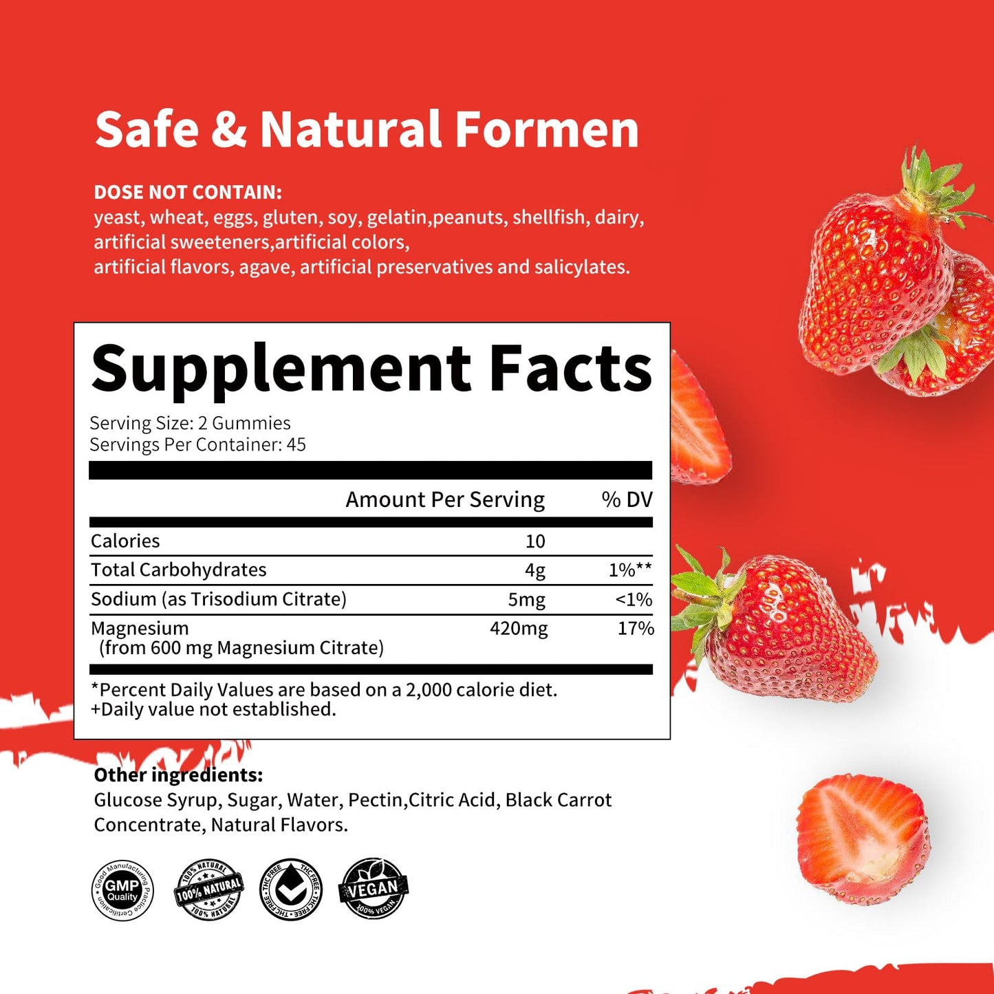 ElevateLife Magnesium Glycinate Gummies 1000mg 60 Count