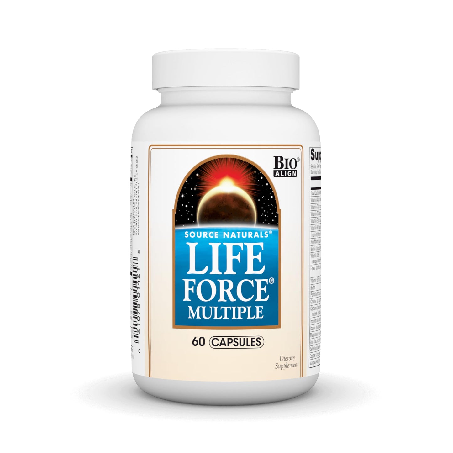 Source Naturals Life Force Multiple Daily Multivitamin High Potency Essential Vitamins, Minerals, Antioxidants & Nutrients - Energy & Immune Boost, 60 Capsules