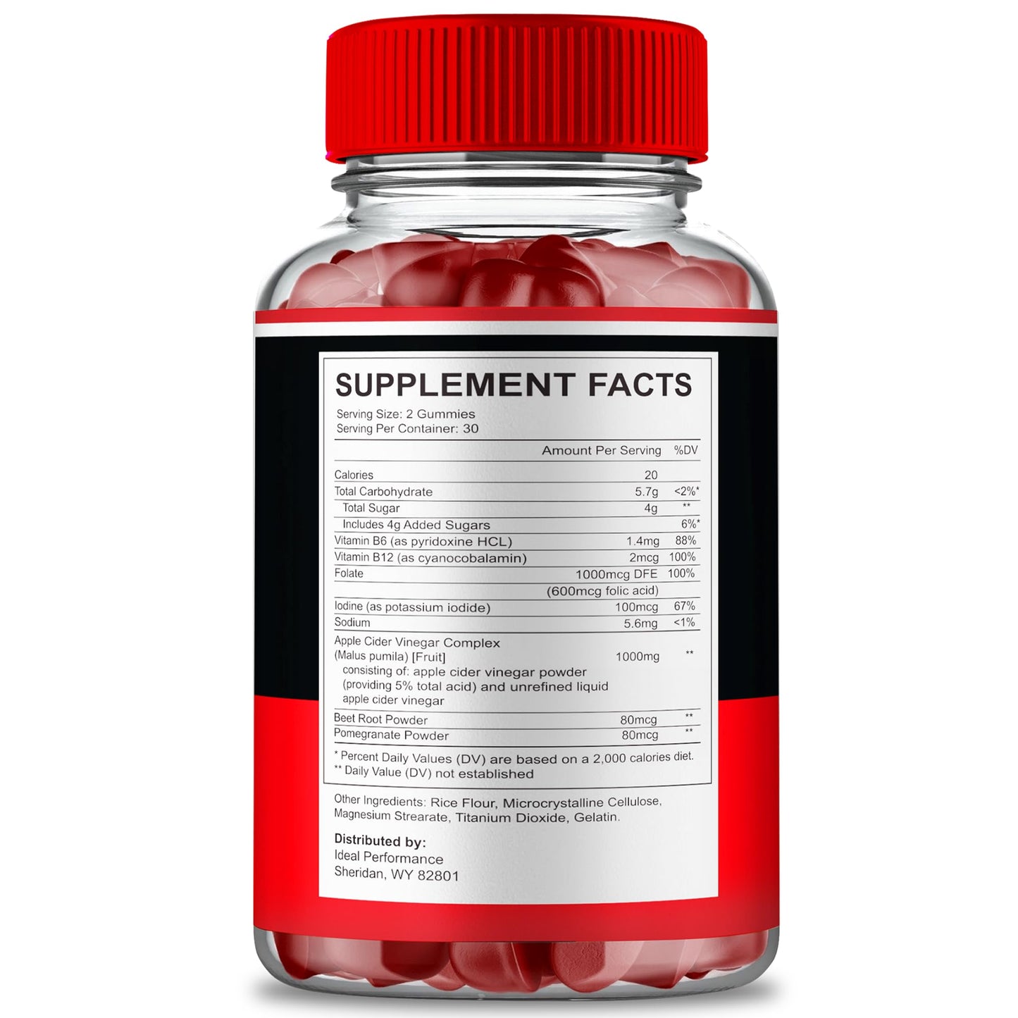 IDEAL PERFORMANCE Vigor Boost Gummies, 120 Gummies