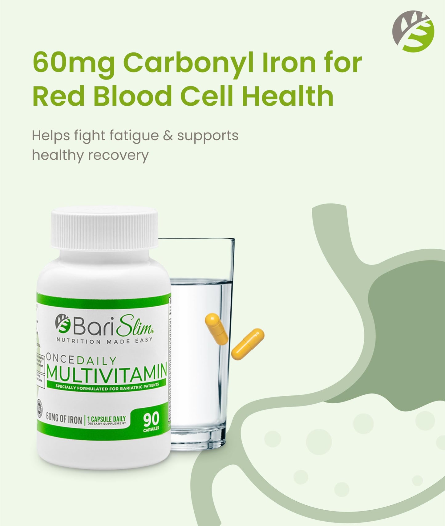 BariSlim Once Daily Bariatric Multivitamin Capsule 90 Count