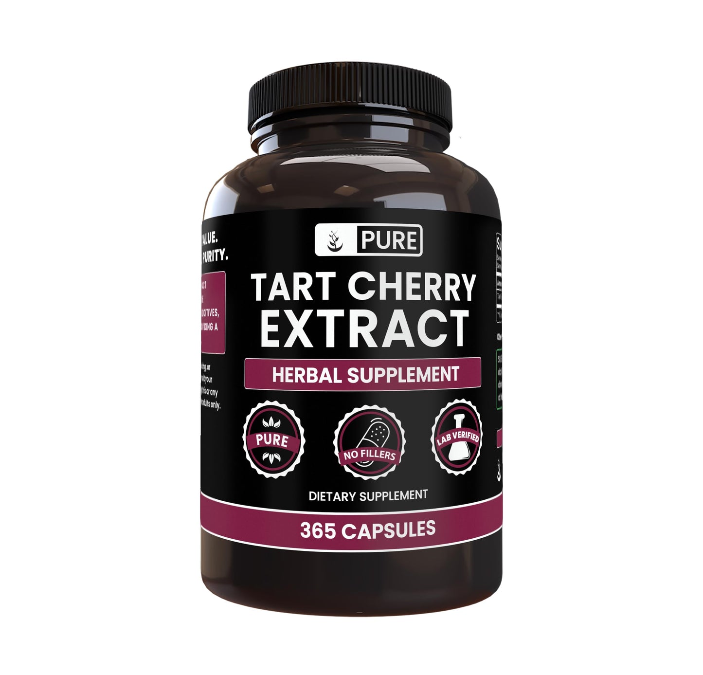 PURE ORIGINAL INGREDIENTS Tart Cherry Extract Capsules 365 Count