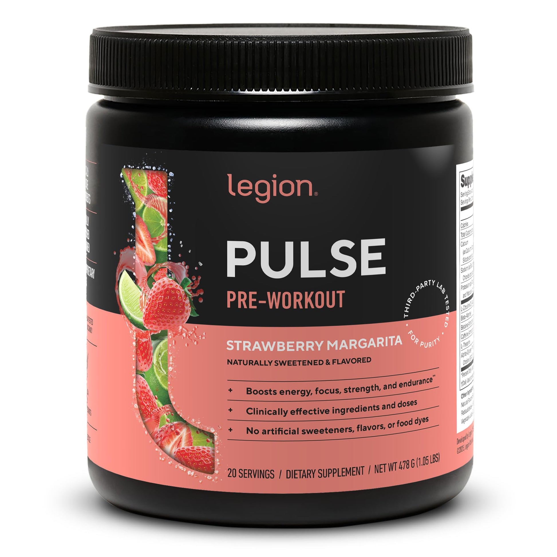 LEGION Pulse Pre Workout Powder 20 Servings