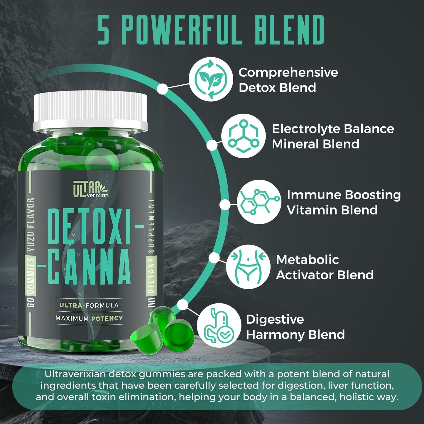 Ultraverixian Detox Cleanse Gummies 120 Gummies