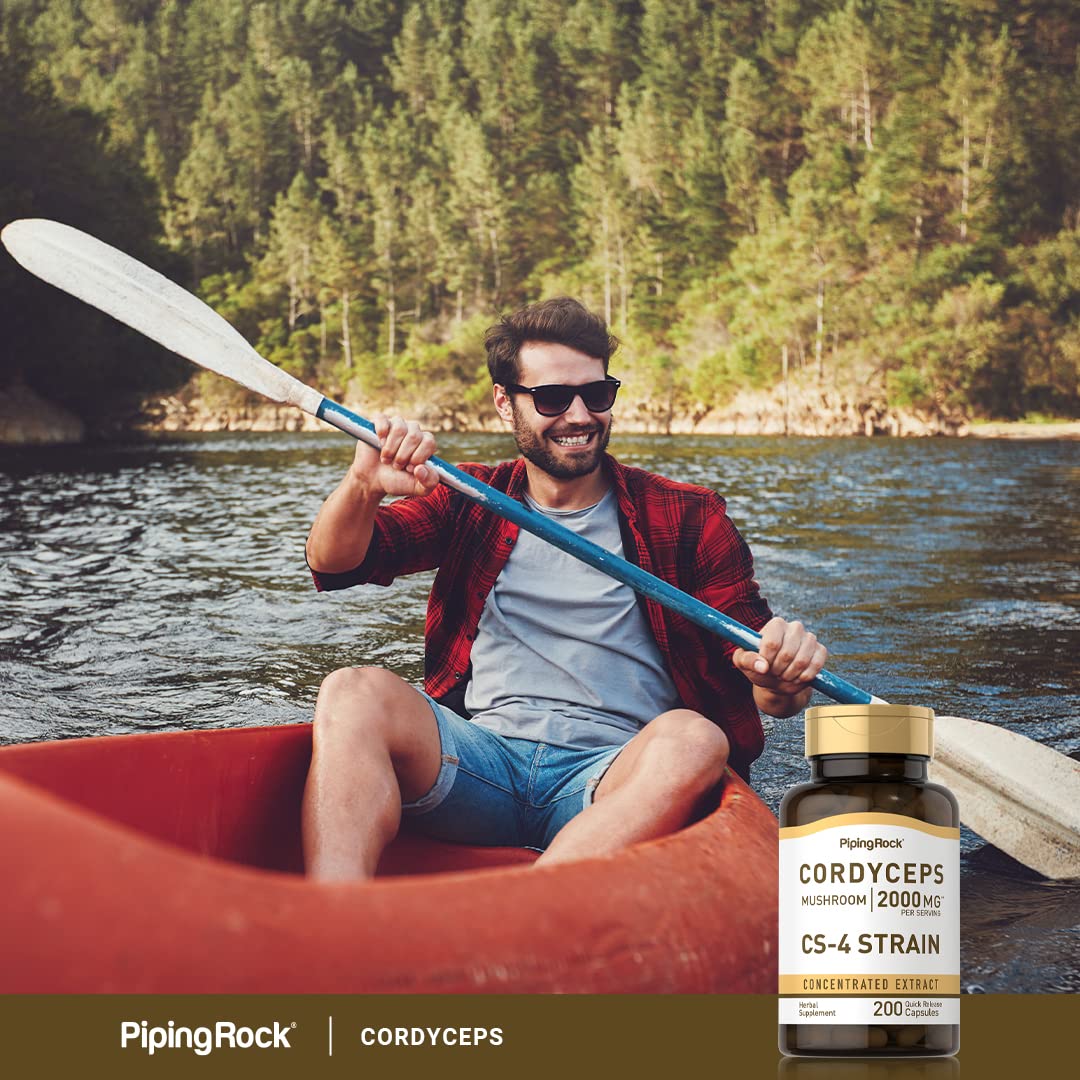 Piping Rock Cordyceps Mushroom Capsules 200 Capsules