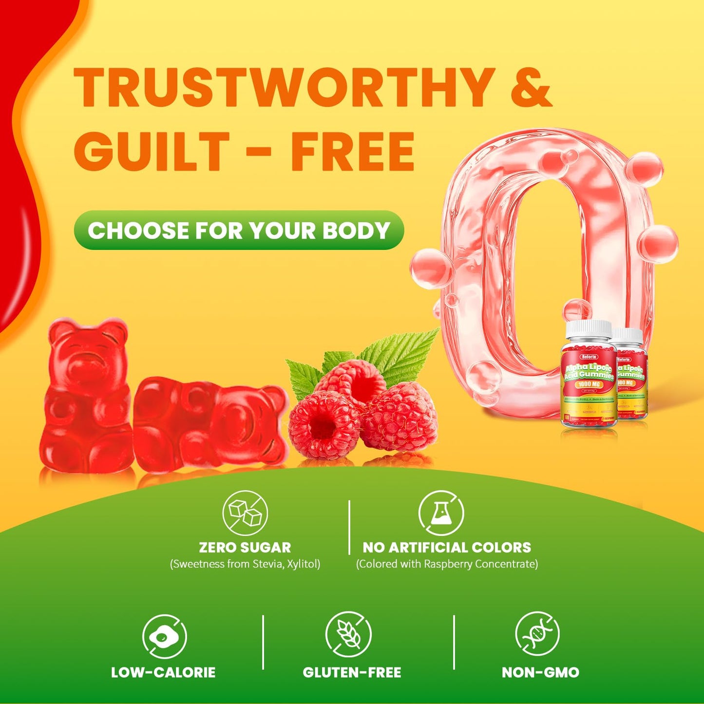 Refortu Alpha Lipoic Acid Gummies 60 Count