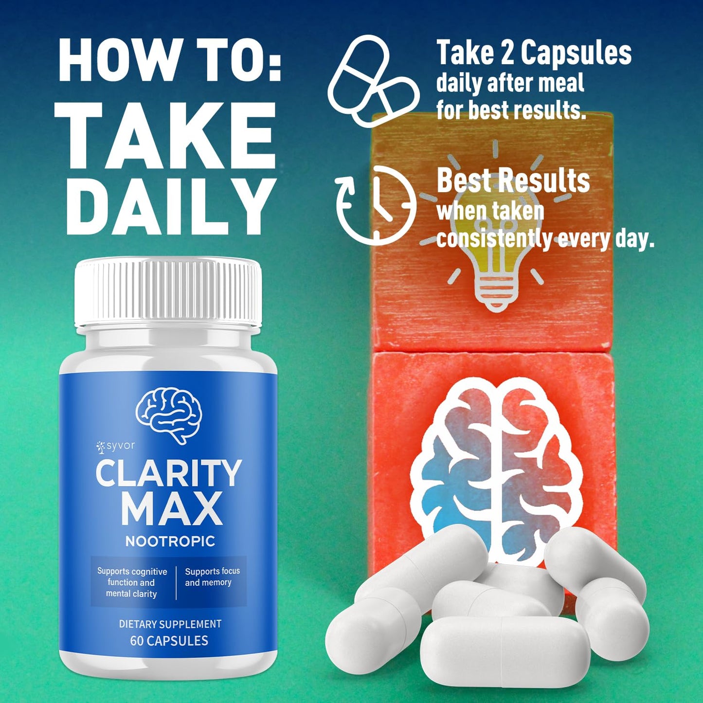 Syvor Clarity Max Capsules, 300 Capsules