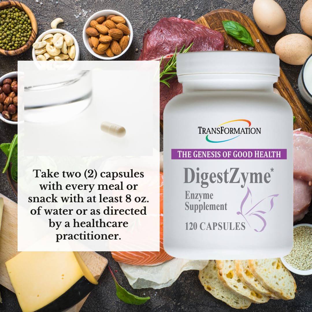 TRANSFORMATION DigestZyme Enzymes Capsule 120 Capsules