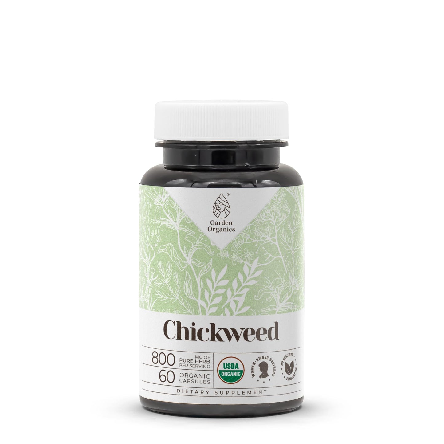 Garden Organics Chickweed Capsules, 60 Count