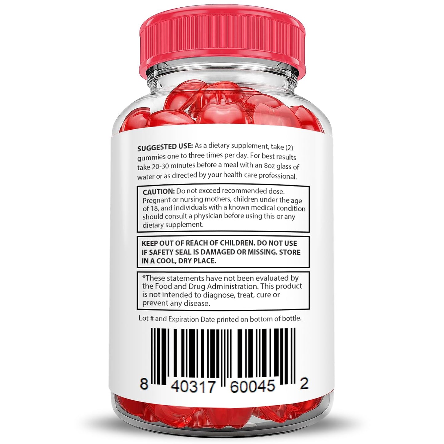 Justified Laboratories Keto ACV Gummies Advanced Formula 1000MG, 180 Gummies
