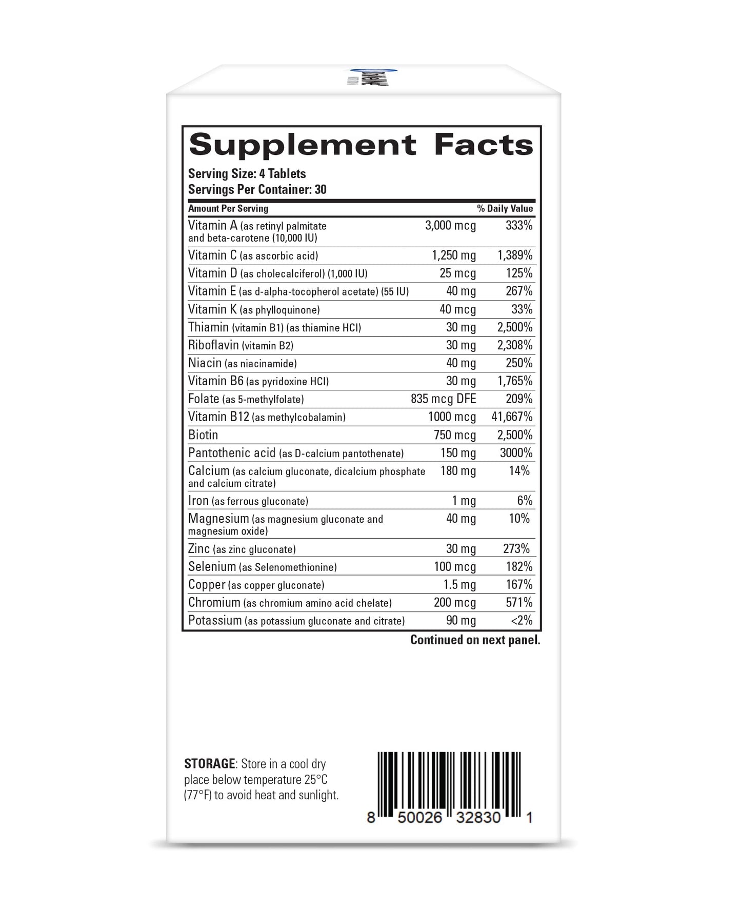 DR WELLME NUTRITION MultiWell Multivitamins for Adults 120 Tablets