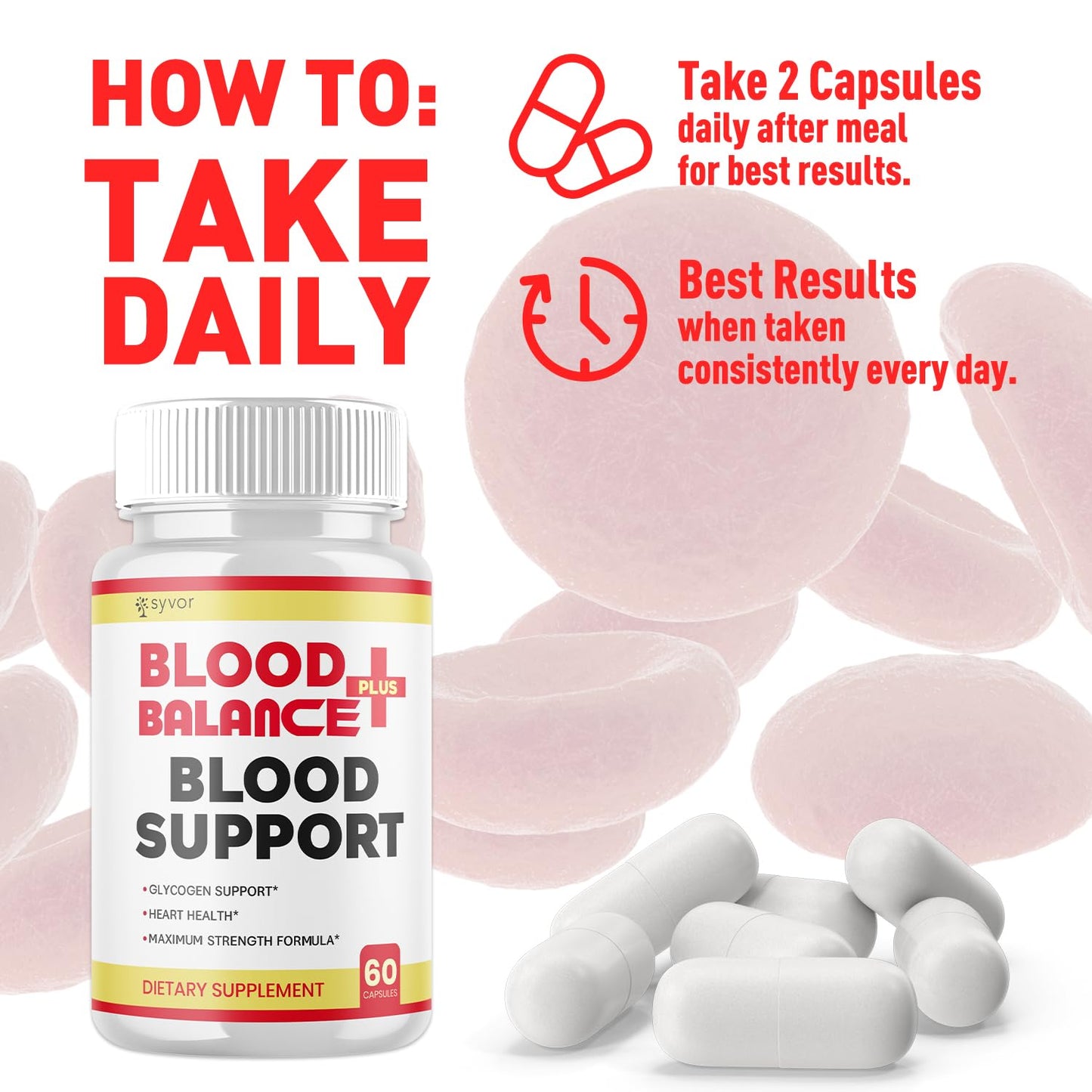 Syvor Blood Balance Plus Capsules, 300 Capsules