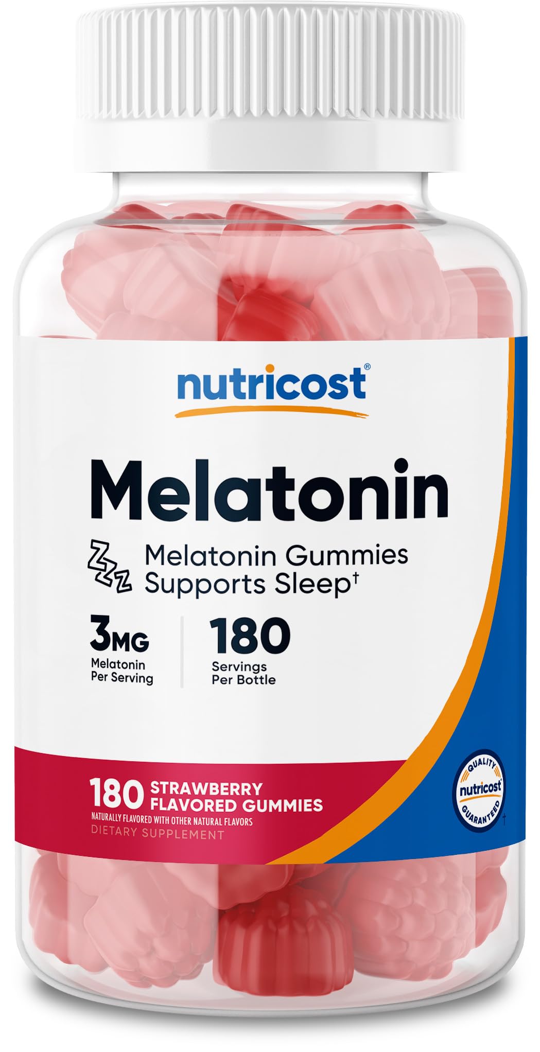 Nutricost Melatonin 3mg Gummies, 180 Count