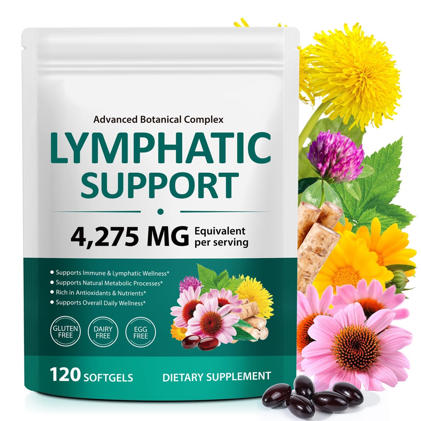 chenyayun Lymphatic Drainage Supplements 120 Softgels