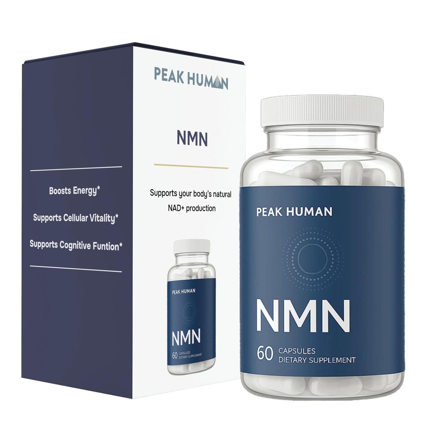 Peak Human Beta-NMN Capsule, 60 Count