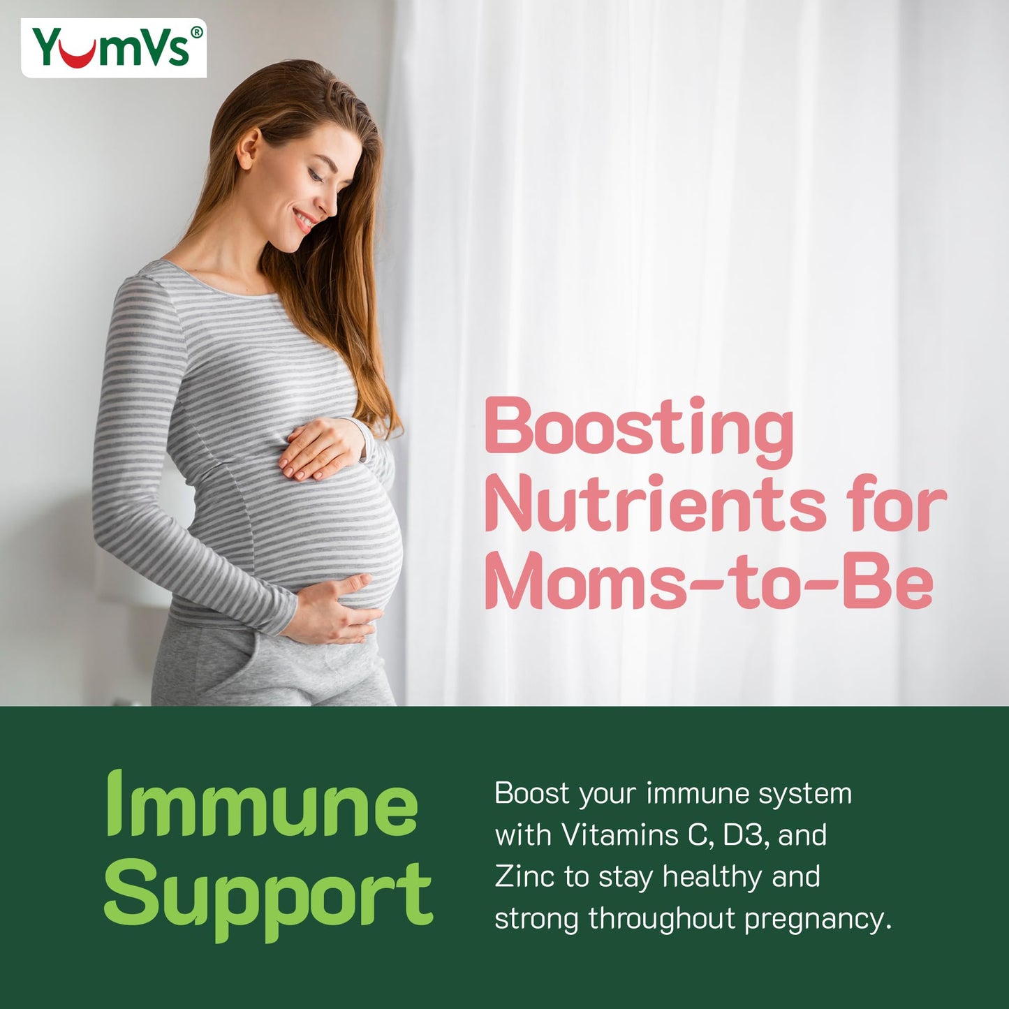 YUM-V'S Prenatal Gummies for Women 60 Count