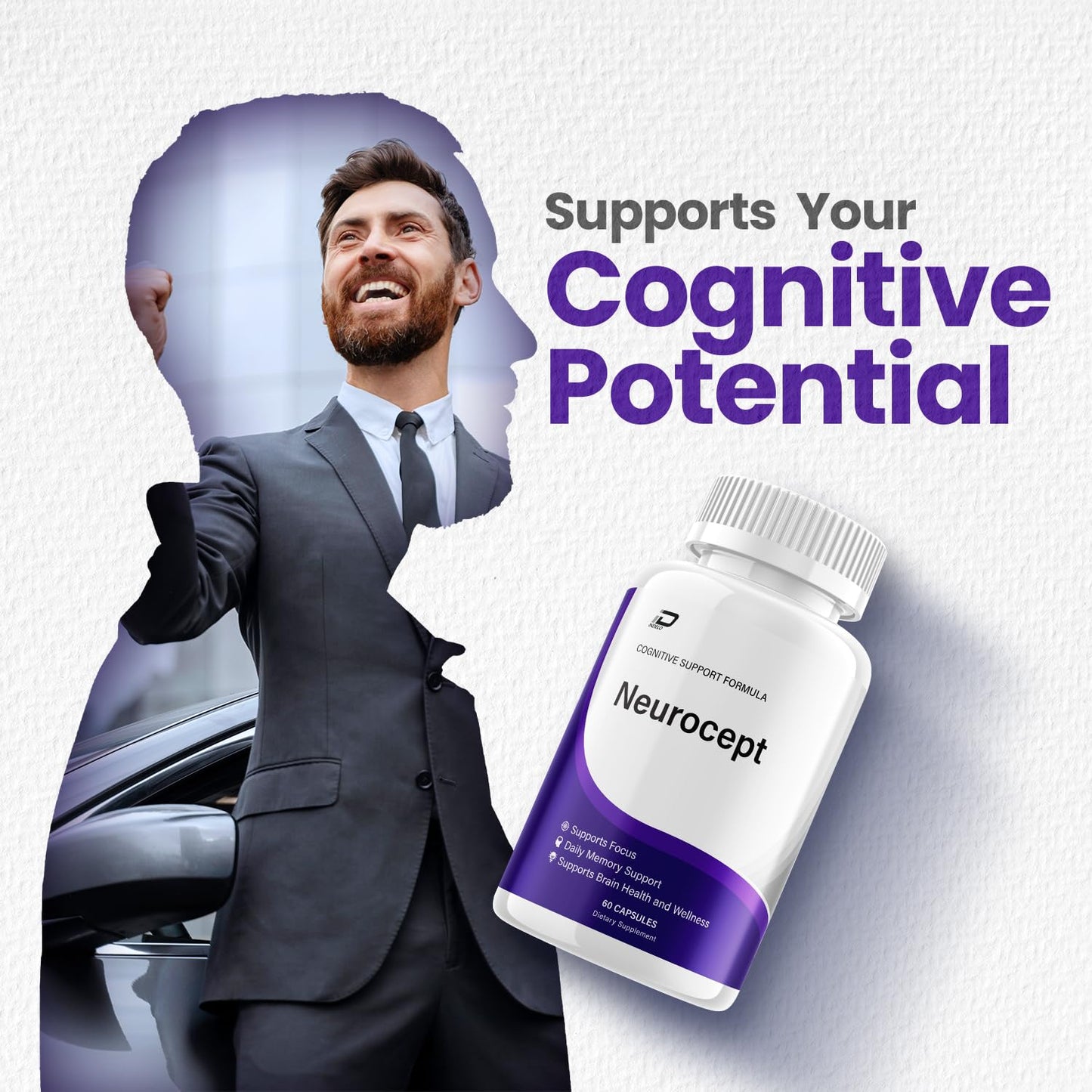 Indelo Neurocept Supplement Capsules, 60 Count