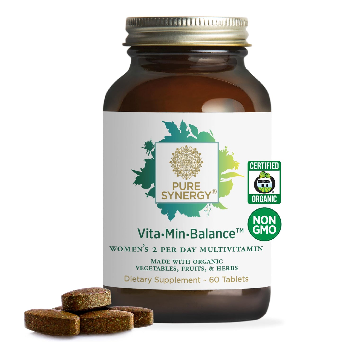 PURE SYNERGY Vita·Min·Balance Multivitamin for Women with Iron Tablets 60