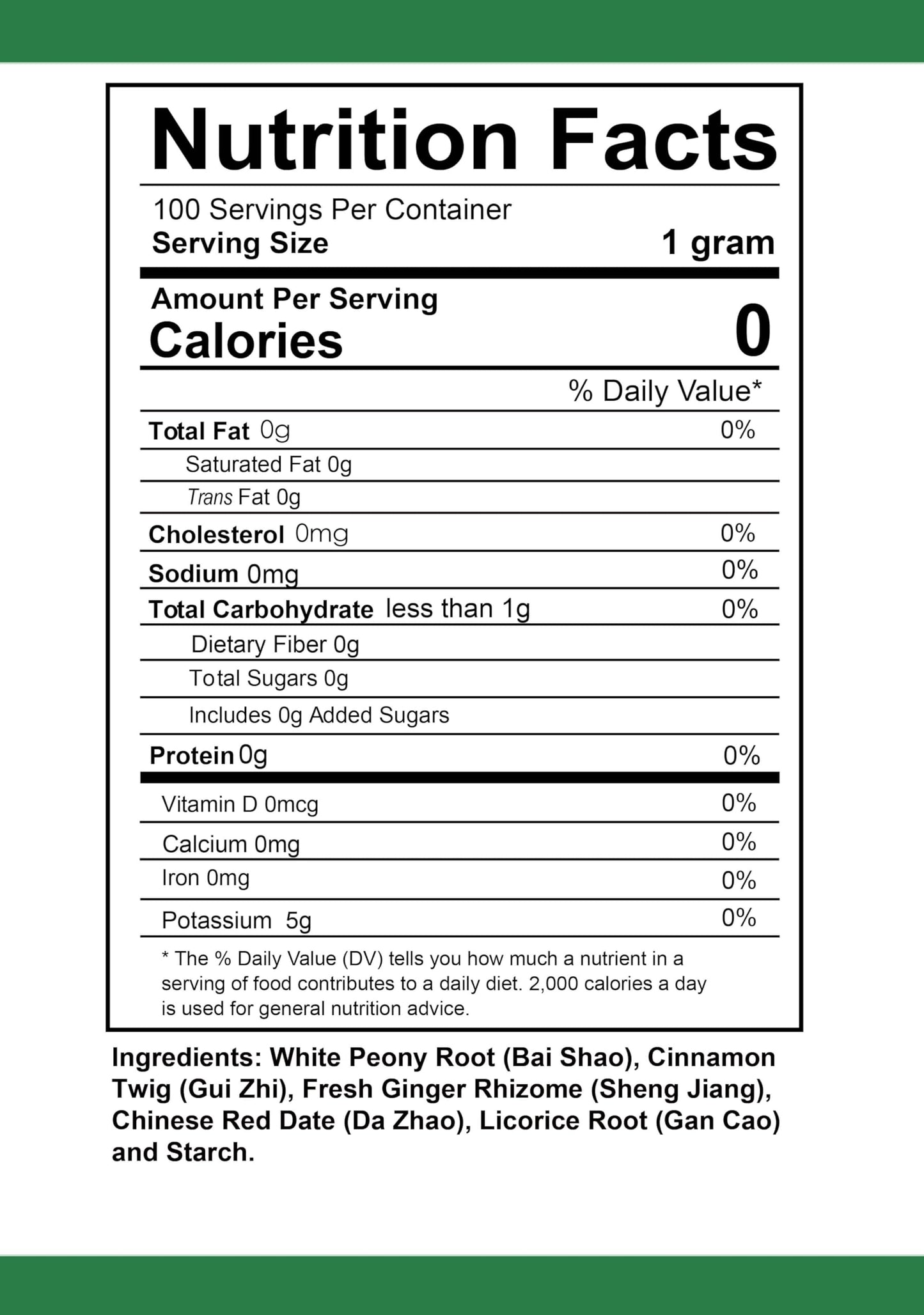 Health Herbal GUI Zhi Jia Shao Yao Tang Cinnamon & Peony Decoction Powder 3.53 oz