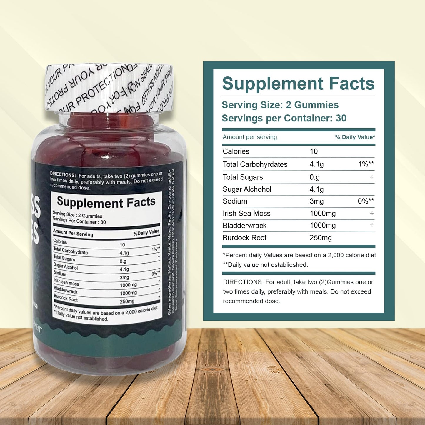 Simply Healthy Premium Sea Moss Gummies, 60 Count