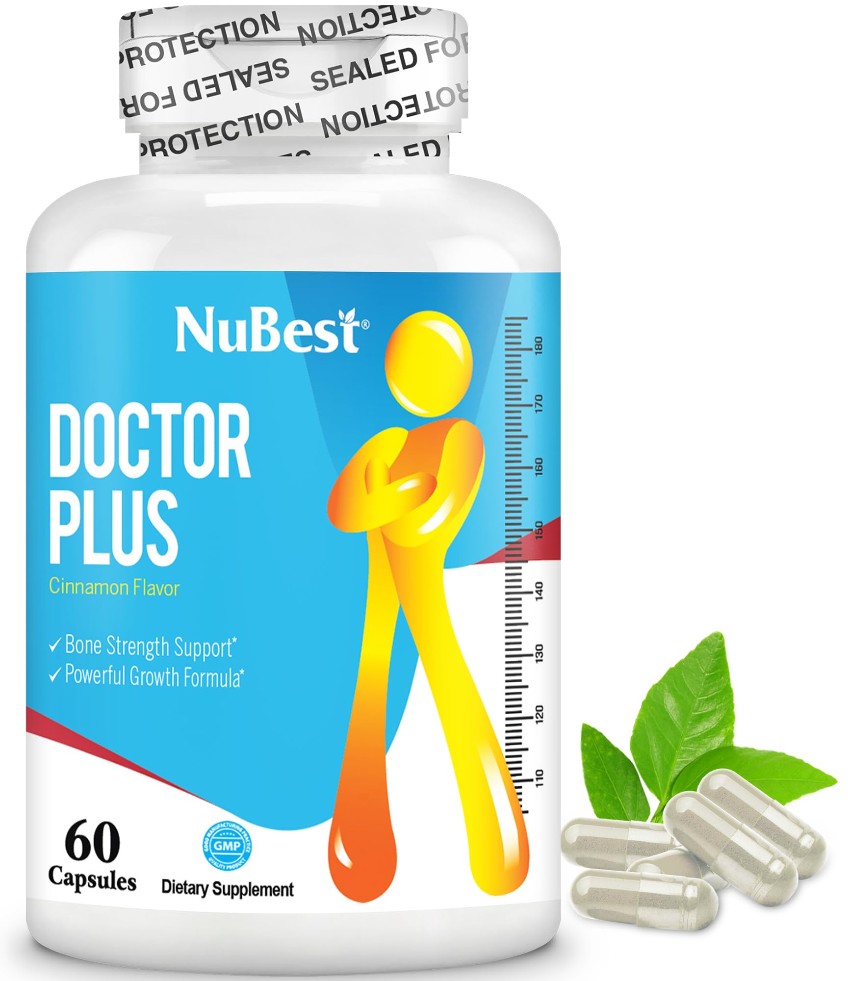 NuBest Doctor Plus with Calcium, Vitamin D3, Vitamin K2 (MK7), Magnesium Capsules, 60 Capsules