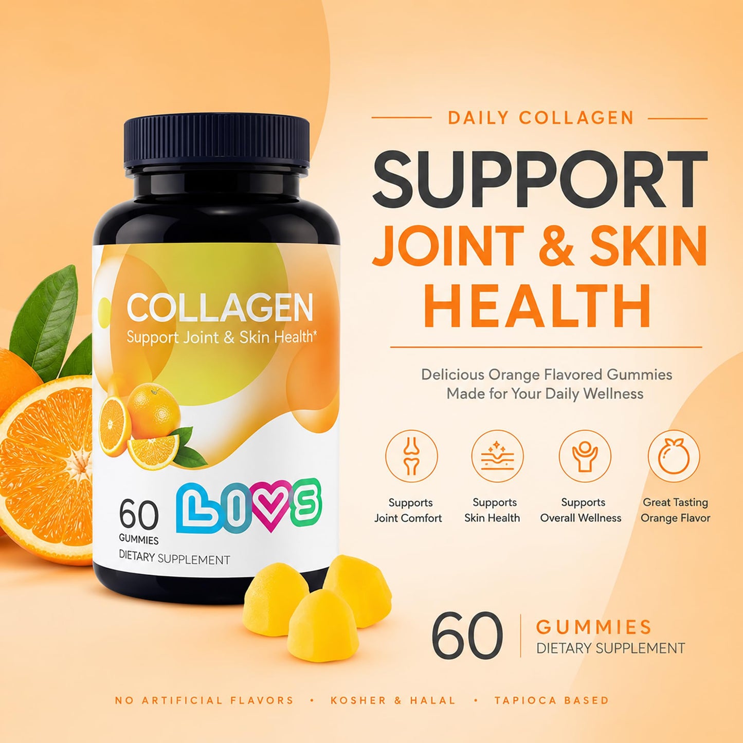 LIVS Marine Collagen Gummies 120 Gummies