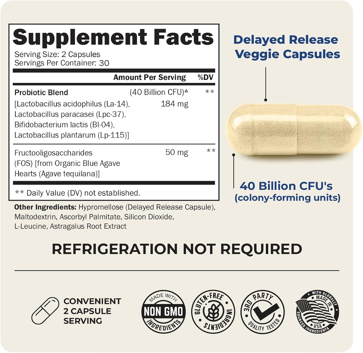 BioSchwartz Daily Probiotic Nutritional Supplement Capsule 60 Count