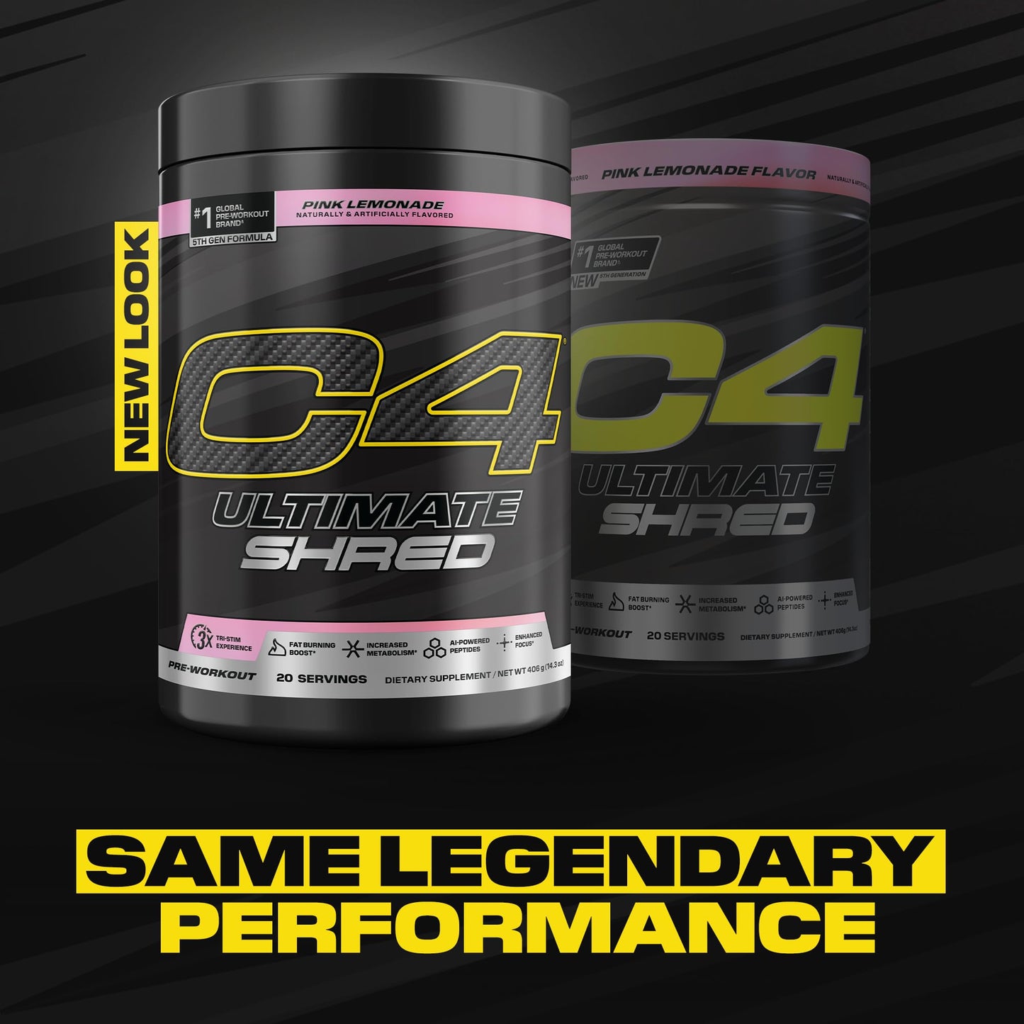 C4 Ultimate Shred Pre Workout Powder 14.3 oz, 20 Servings