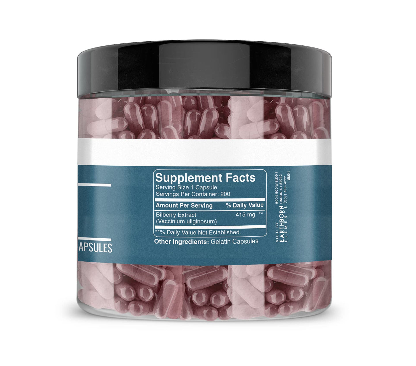 Earthborn Elements Bilberry Extract Capsules 400