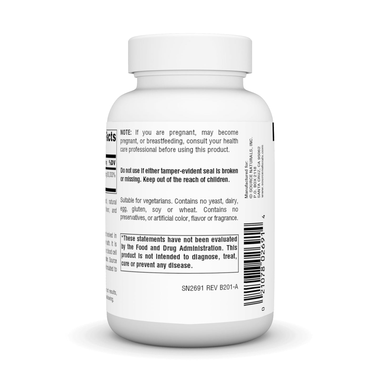 Source Naturals Vitamin B-12 2000 mcg Lozenge, 200 Count