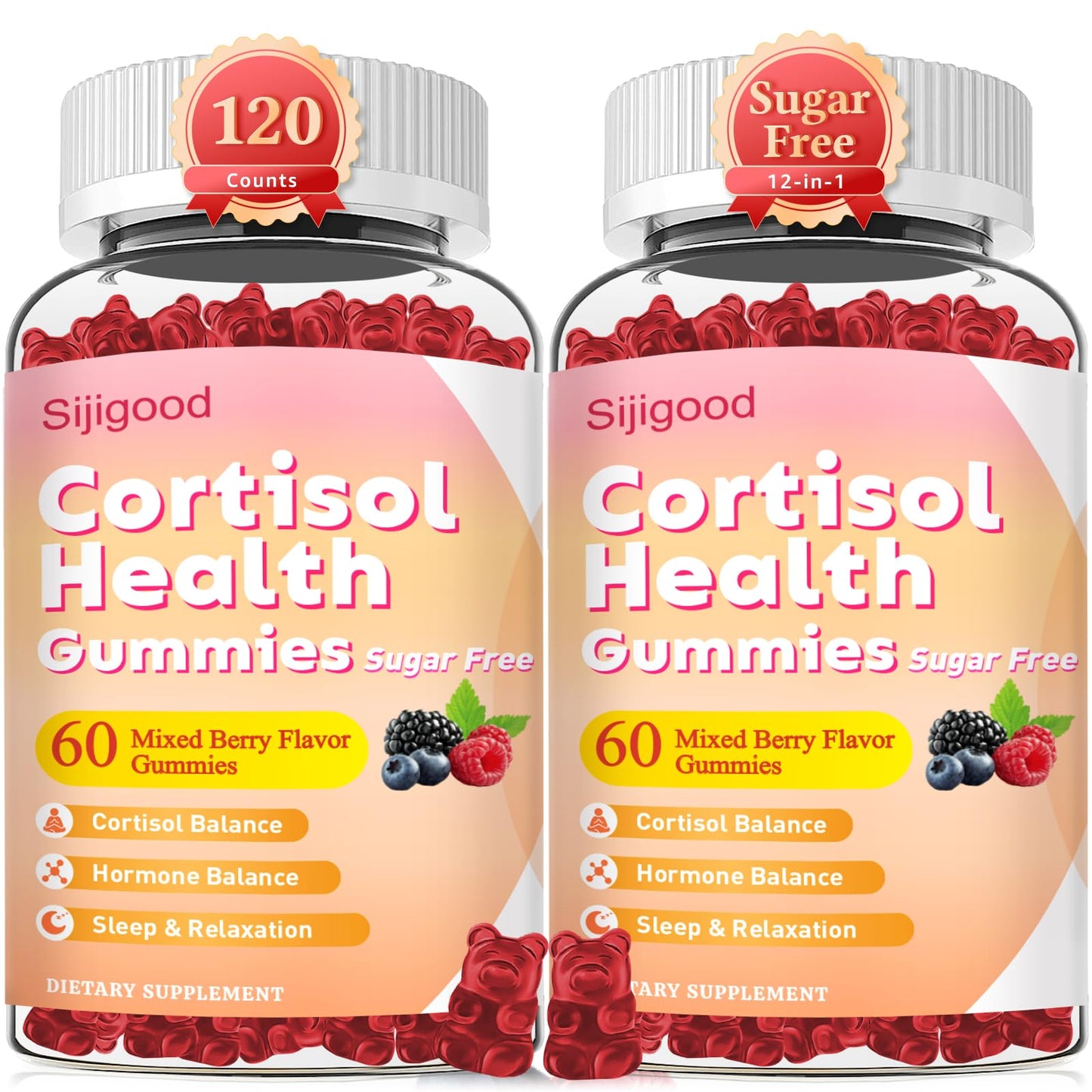 Sijigood Cortisol Gummies 120 Count