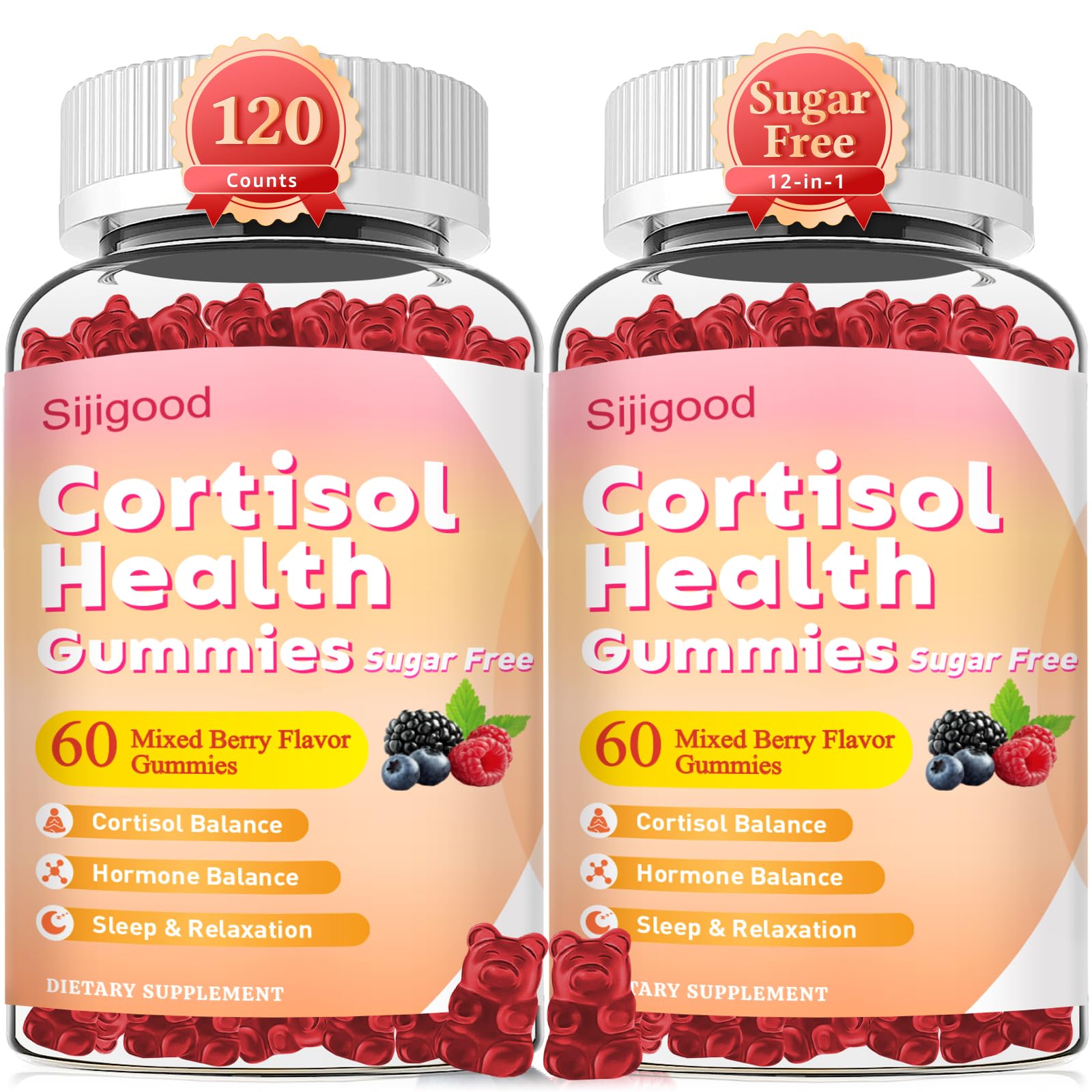 Sijigood Cortisol Gummies 120 Count