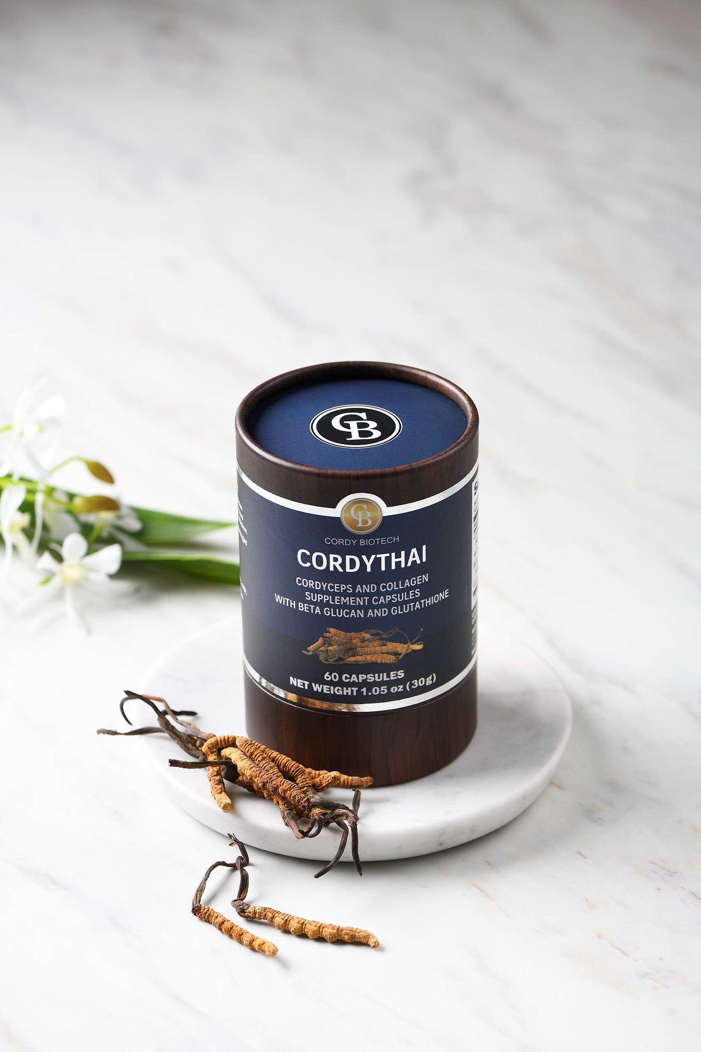 CORDYTHAI Cordyceps Extract and Collagen Supplement 60 Capsules