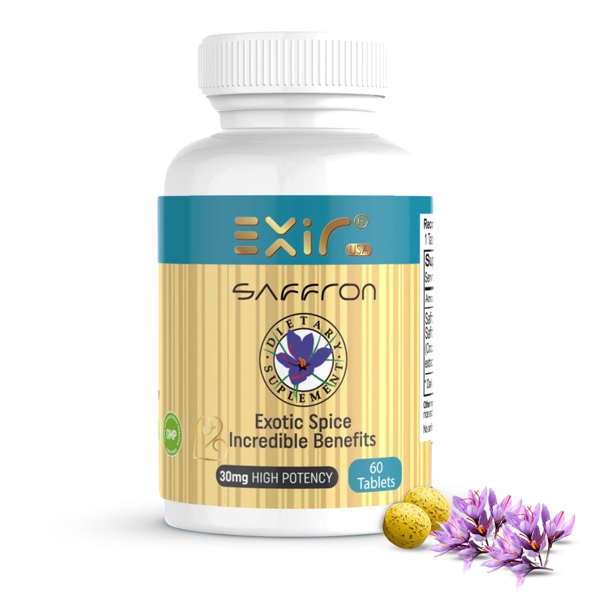 EXIR Saffron Mood Support Dietary Supplement 60 Tablets