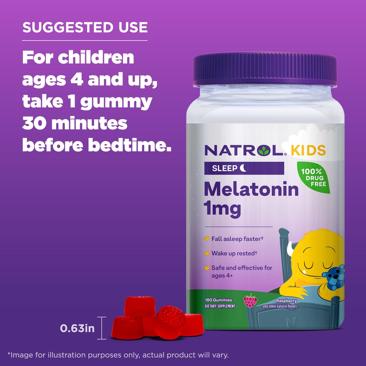 Natrol Kids Melatonin Gummies 180 Count