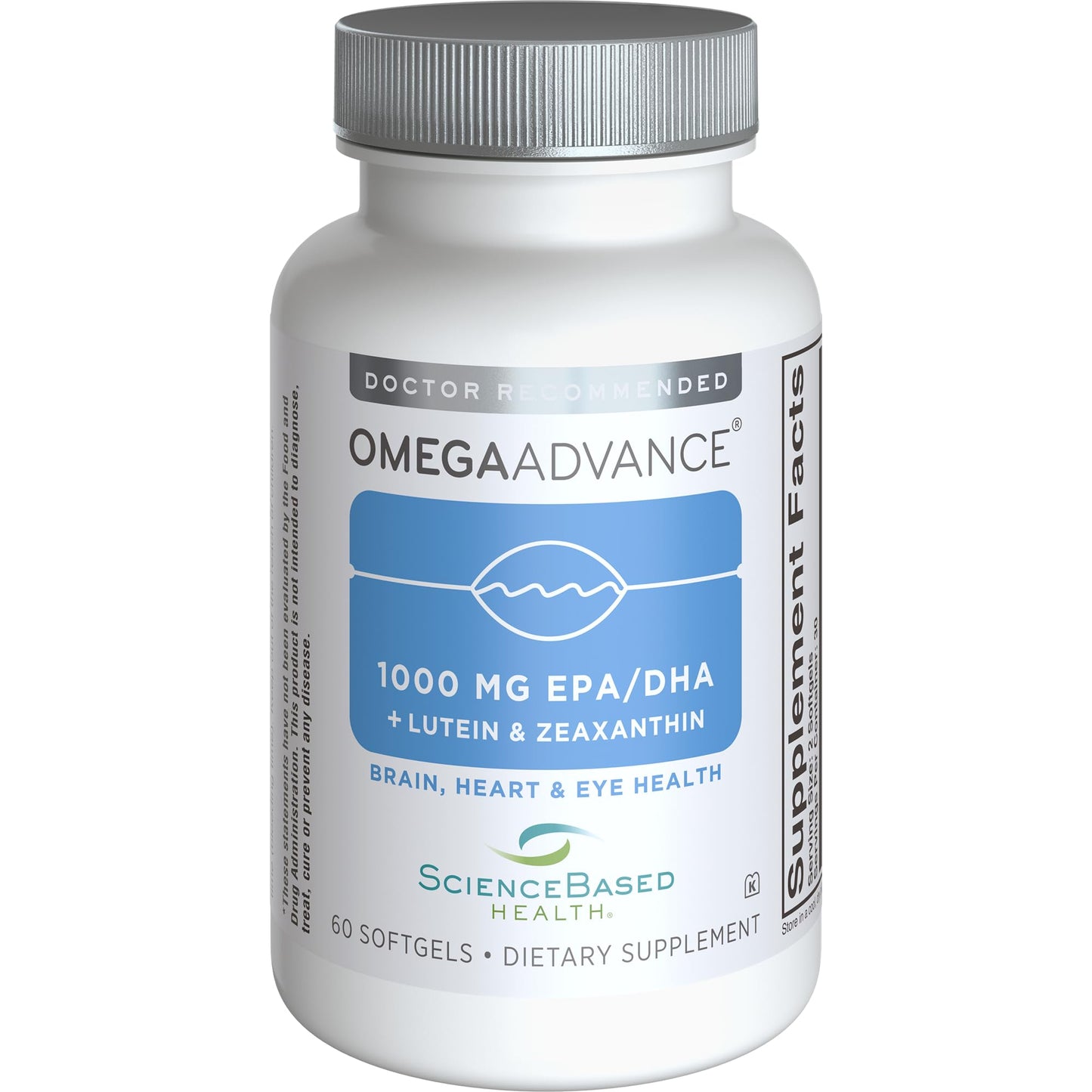 ScienceBased Health OmegaAdvance Omega-3 Fish Oil Supplement Softgels 60 Count