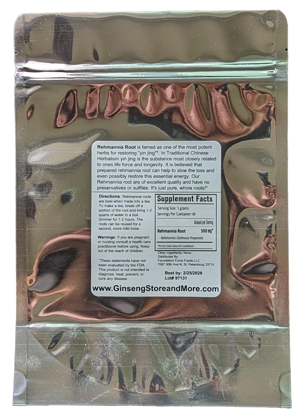 GinsengStoreAndMore Rehmannia (Prepared) Shu Di Huang Radix Rehmannia glutinosa preperata Powder, 16 oz